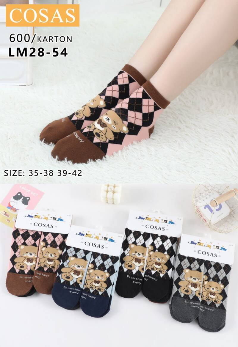 Skarpety damskie Roz 35-42, Mix kolor Paczka 40 szt